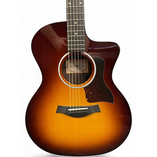 Used Taylor 214CESB DLX Natural Acoustic Electric Guitar