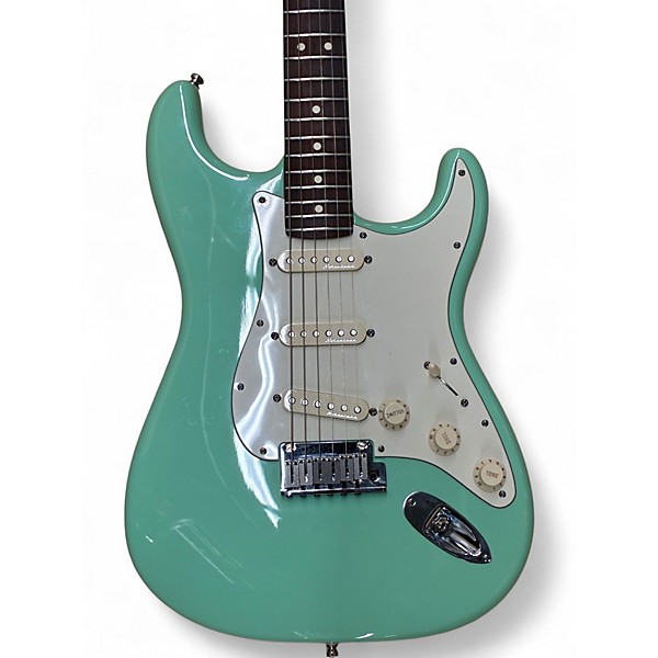 Used Fender Artist Series Jeff Beck Stratocaster Surf Green Solid Body Electric Guitar