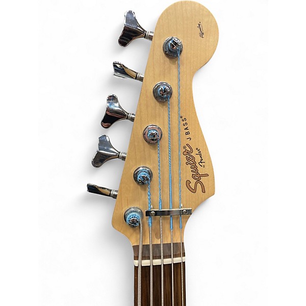 Used Squier Affinity Jazz Bass V 5 String 3 Color Sunburst Electric Bass Guitar