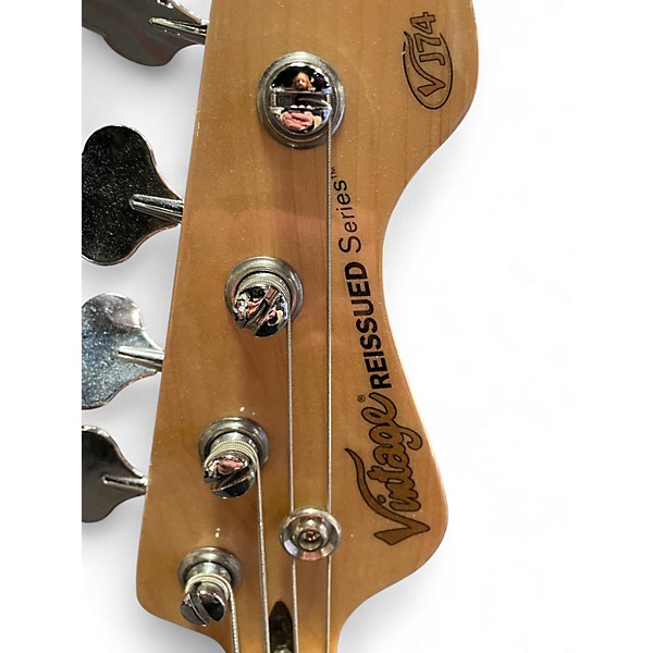 Used Vintage REISSUED J74 Black Electric Bass Guitar