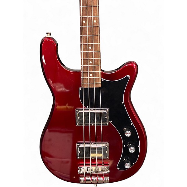 Used 2021 Epiphone EMBASSY SPARKLING BURGANDY Electric Bass Guitar