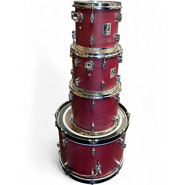 Used SONOR 4 Piece Force 2000 Red Drum Kit