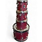 Used SONOR 4 Piece Force 2000 Red Drum Kit