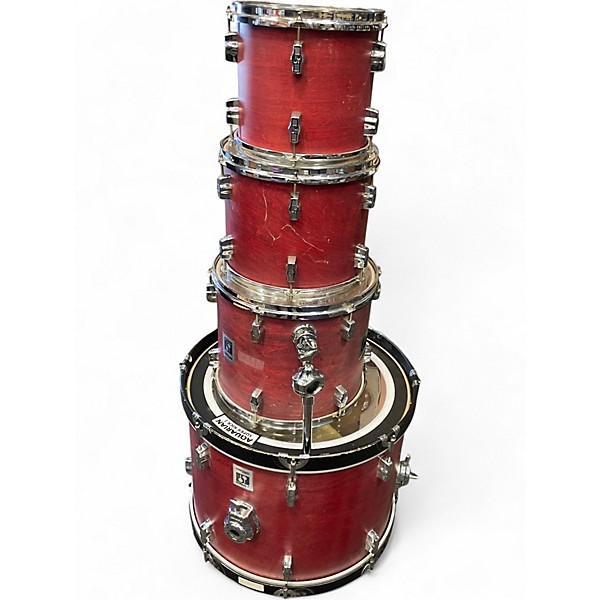 Used SONOR 4 Piece Force 2000 Red Drum Kit