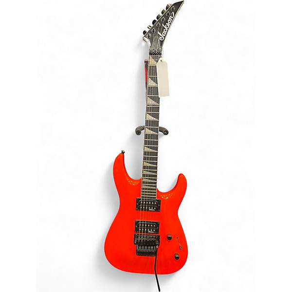 Used Jackson JS32 Dinky Orange Solid Body Electric Guitar