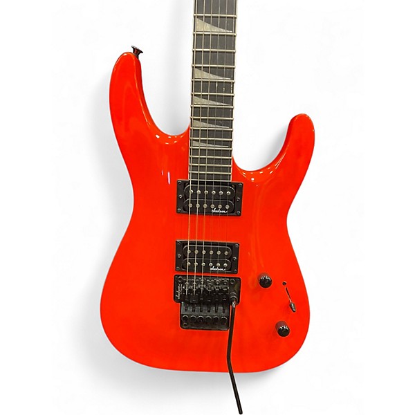 Used Jackson JS32 Dinky Orange Solid Body Electric Guitar