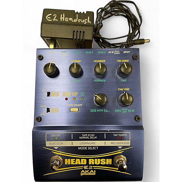 Used Akai Professional E2 Headrush Delay/Looper Effect Pedal