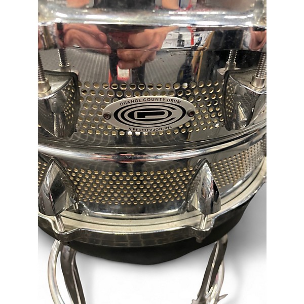 Used Orange County Drum & Percussion 14X7 MICROVENT Chrome Drum
