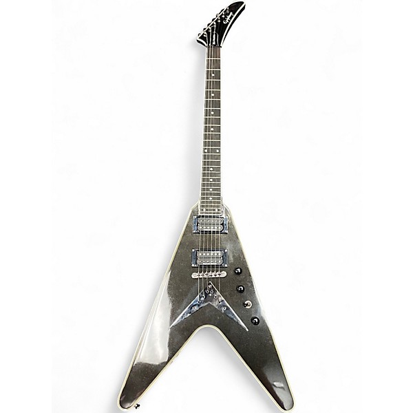 Used Epiphone DAVE MUSTAINE FLYING V CUSTOM BLACK METALLIC Solid Body Electric Guitar
