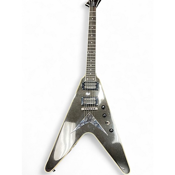 Used Epiphone DAVE MUSTAINE FLYING V CUSTOM BLACK METALLIC Solid Body Electric Guitar