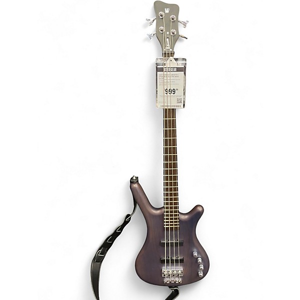 Used Warwick Corvette 4 String Blue Electric Bass Guitar