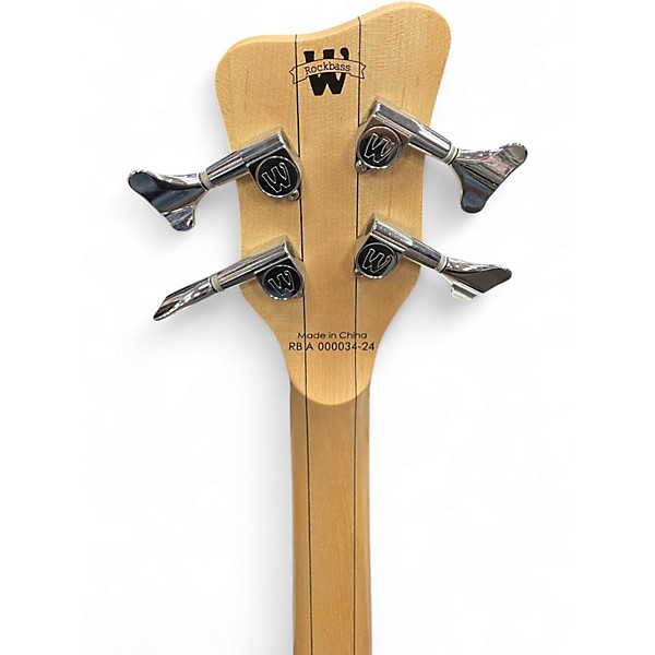 Used Warwick Corvette 4 String Blue Electric Bass Guitar