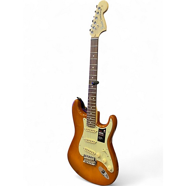 Used Fender American Performer Stratocaster Honey Burst Solid Body Electric Guitar