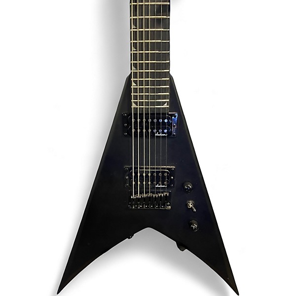 Used Jackson js22-7 KING V HT Satin Black Solid Body Electric Guitar