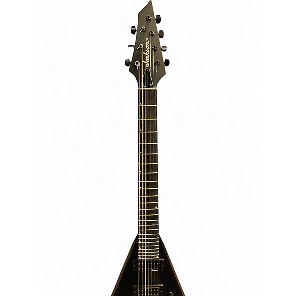 Used Jackson js22-7 KING V HT Satin Black Solid Body Electric Guitar