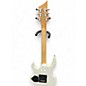 Used Glarry BURNING FIRE STYLE White Solid Body Electric Guitar