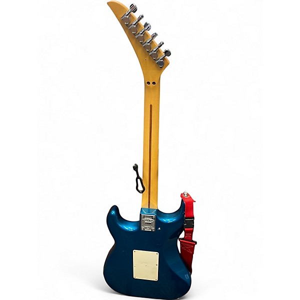 Vintage 1980s Kramer AMERICAN PACER Blue Solid Body Electric Guitar