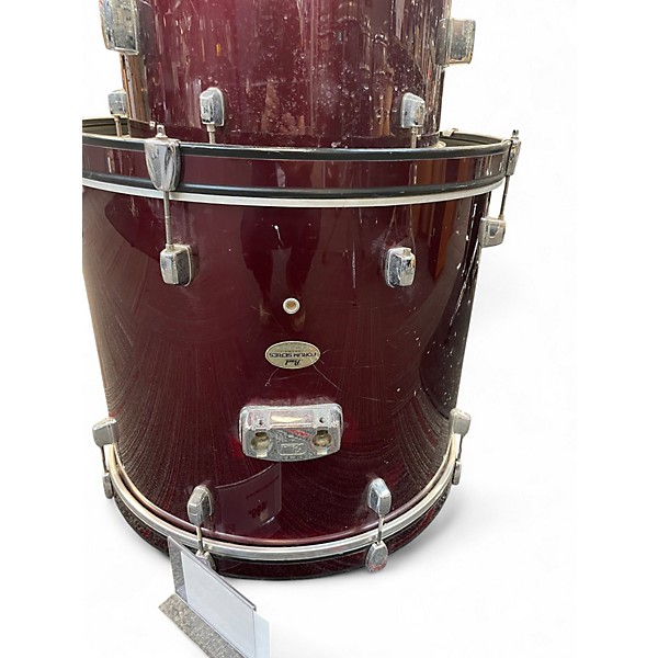 Used Pearl 5 Piece Forum Wine Red Drum Kit