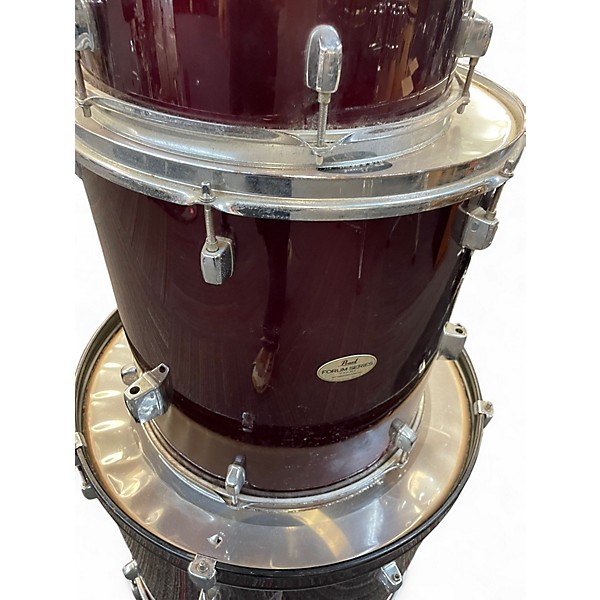 Used Pearl 5 Piece Forum Wine Red Drum Kit