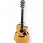 Used Taylor 214CE QS DLX LTD Natural Acoustic Electric Guitar thumbnail