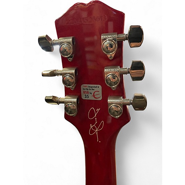 Used 2022 Epiphone Tony Iommi SG Custom Cherry Solid Body Electric Guitar