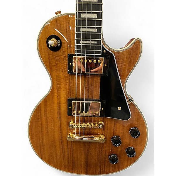 Used Epiphone Les Paul Custom Koa Solid Body Electric Guitar