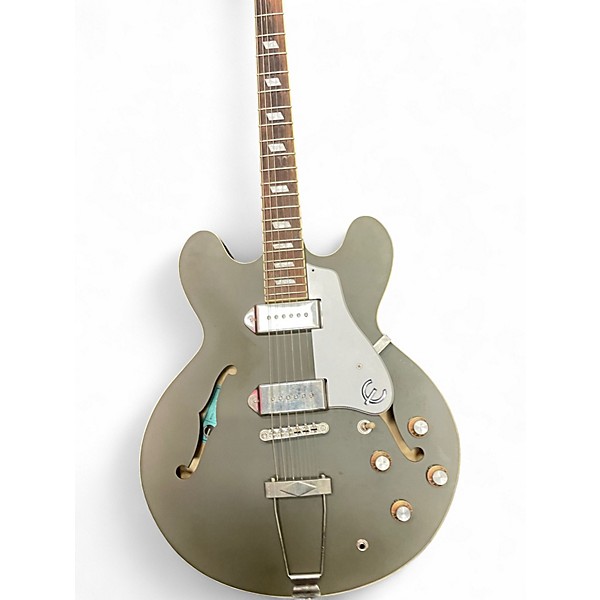 Used Epiphone casino worn Royal Olive Solid Body Electric Guitar