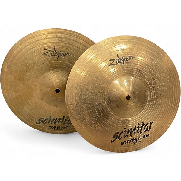 Used Zildjian 13in Scimitar Hi Hat Pair Cymbal