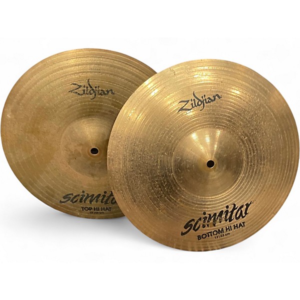 Used Zildjian 13in Scimitar Hi Hat Pair Cymbal