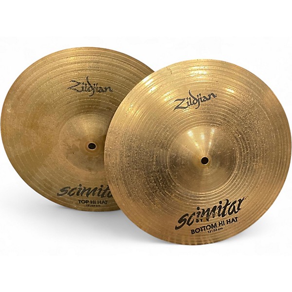 Used Zildjian 13in Scimitar Hi Hat Pair Cymbal