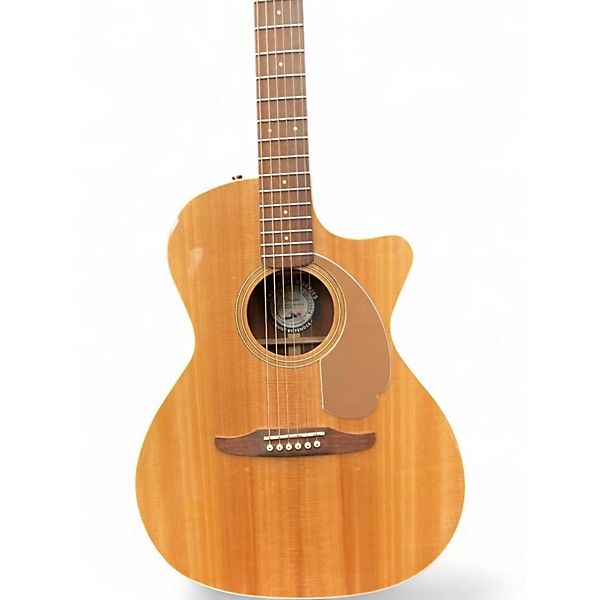 Used Fender Newporter Player Natural Acoustic Electric Guitar