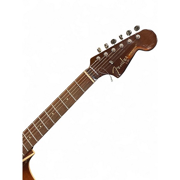 Used Fender Newporter Player Natural Acoustic Electric Guitar