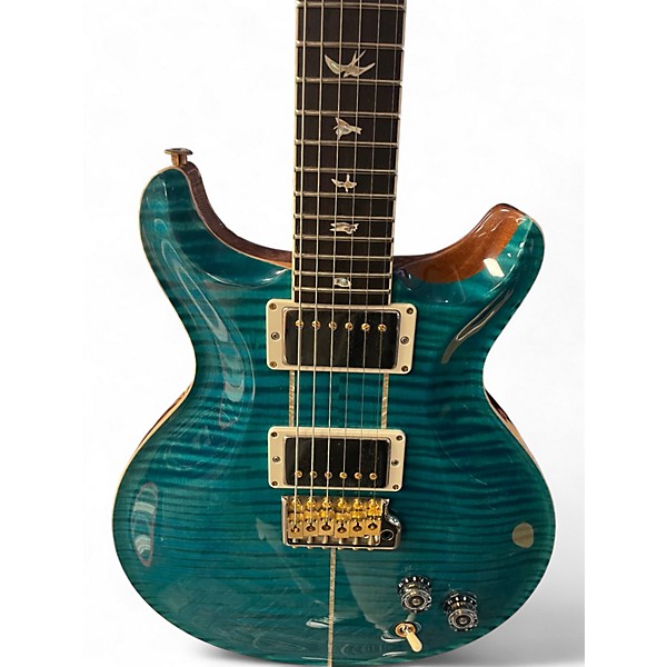 Used 2025 PRS SANTANA RETRO 10 TOP CARROLL BLUE Solid Body Electric Guitar