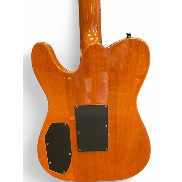 Used Fender Fender Custom Shop Tele, HSH w/ Floyd Rose Trans Quilt  blonde Solid Body Electric Guitar