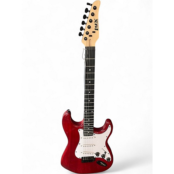 Used Lyxpro Double Cut Electric Guitar Red Solid Body Electric Guitar