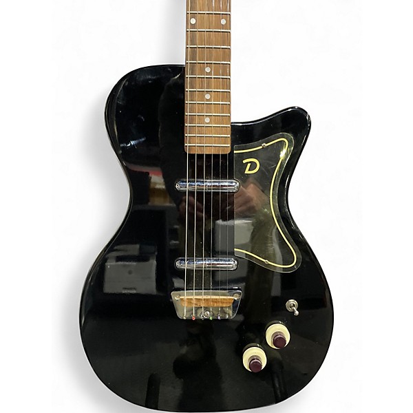 Used Danelectro 56 u-2 Black and White Solid Body Electric Guitar
