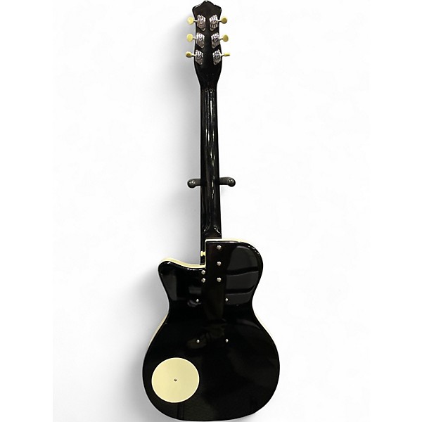 Used Danelectro 56 u-2 Black and White Solid Body Electric Guitar