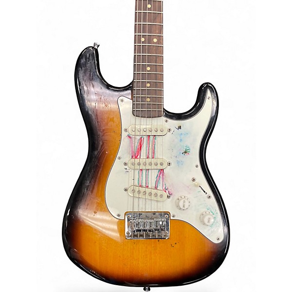Used Squier Bullet Stratocaster Hardtail 2 Color Sunburst Solid Body Electric Guitar