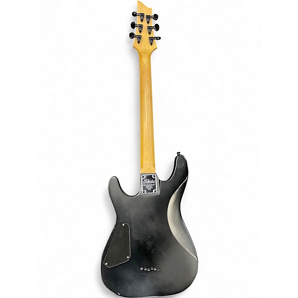 Used Schecter Guitar Research Damien 6 Black Solid Body Electric Guitar