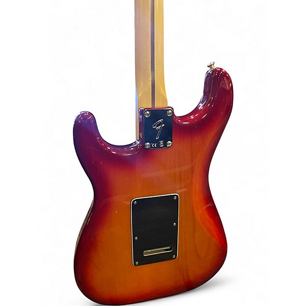 Used 2022 Fender Player Stratocaster HSS Plus Top Aged Cherry Burst Solid Body Electric Guitar