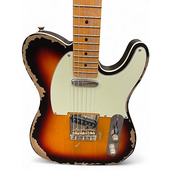 Used Vantage ICON SERIES TELECASTER Tobacco Burst Solid Body Electric Guitar