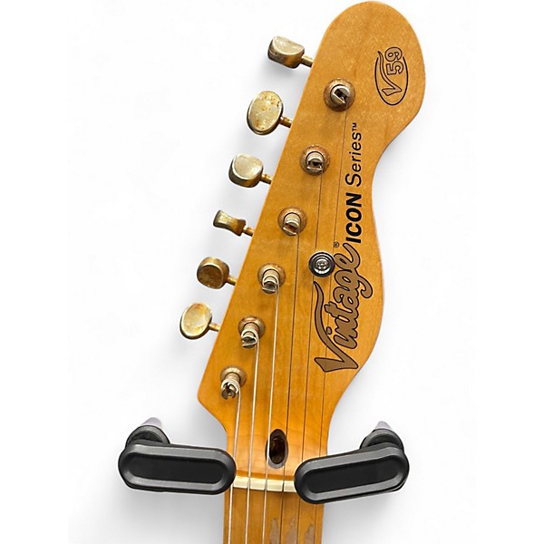 Used Vantage ICON SERIES TELECASTER Tobacco Burst Solid Body Electric Guitar