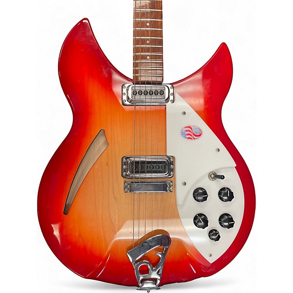 Used 2024 Rickenbacker 330 Fireglo Hollow Body Electric Guitar