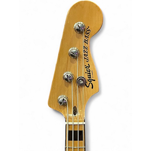 Used Squier Classic Vibe 70s Jazz Bass Black Electric Bass Guitar