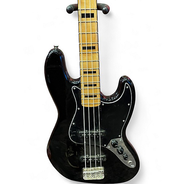 Used Squier Classic Vibe 70s Jazz Bass Black Electric Bass Guitar