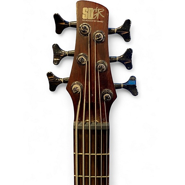 Used Ibanez SR506 6 String Walnut Electric Bass Guitar