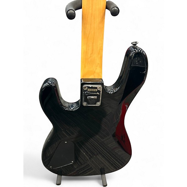 Used 1986 Charvel 2B Black Electric Bass Guitar