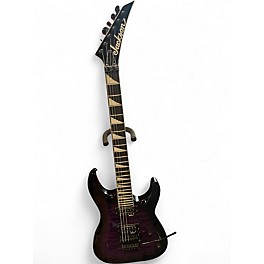 Used Jackson JS32Q Dinky Transparent Purple Burst Solid Body Electric Guitar