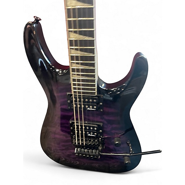 Used Jackson JS32Q Dinky Transparent Purple Burst Solid Body Electric Guitar