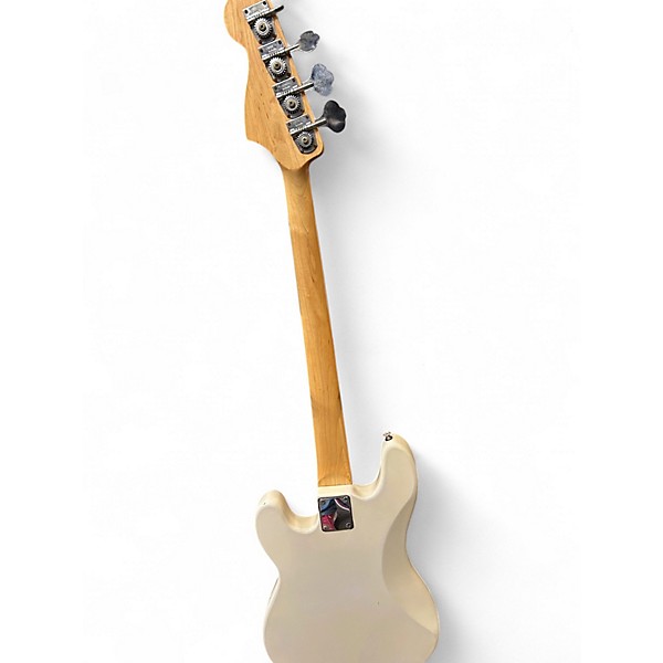 Used Squier Precision Bass White Electric Bass Guitar
